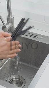 KIYO Tempat Tirisan Sendok Garpu Sumpit / Rak Penyimpanan Pisau Gunting Peralatan Dapur / Wadah Alat Makan Plastik / Tempat Organizer Sendok Garpu Banyak Sekat