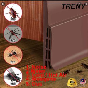 TRENY Door Draft Stopper,Door Sweep for Exterior & Interior DoorsDoor Bottom Seal Dust and Noise Insulation Weather Stripping Draft Guard Insulator