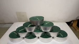 Lilin Tealight Hijau 4 Jam Isi 10 Pcs Lilin Doa Lilin Dekorasi Aromaterapi
