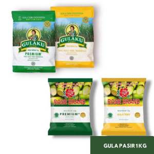 Beebe878storee-Gula Kemasan 1kg All Varian | ROSE BRAND | GMP | PSM | KTM | RAJA GULA