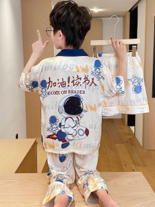 SHAPRA | Ice Silk Light Summer Boys Pajama Set 3 Pieces