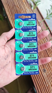 (1 Lembar isi 5 Biji) Baterai jam tangan Murata 371 SR920SW Silver Oxide 1.55V