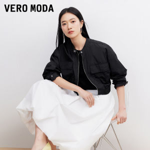 Vero Moda | New Design Drop Shoulder Stand Collar Snap and Zipper Jacket