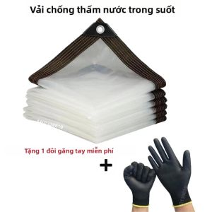 Vải Bạt Trong Suốt Chống Gió Chống Mưa Làm Từ Polyethylene Dùng Cho Nhà Kho Vườn Chuồng Gà Hiên Nhà Trồng Cây Cắm Trại Cách Nhiệt