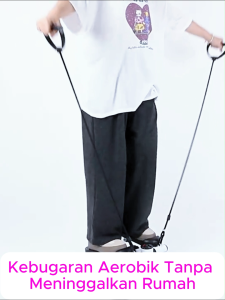 TUYUN STORE Alat Fitness Stepper Gym Portable – Step Machine dengan Penghitung Kalori & Tali Senam