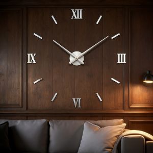 New Modern Design Large Wall Clock 3D DIY Quartz Clocks Fashion Watches Acrylic Mirror Stickers Living Room Home Decor Horloge