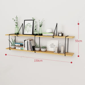 ชั้นวางหนังสือติดผนังสไตล์นอร์ดิกที่เรียบง่ายชั้นวางตกแต่งสร้างสรรค์ไม้เนลผนังห้องนั่งเล่นหลายชั้นชั้นวางของติดผนัง