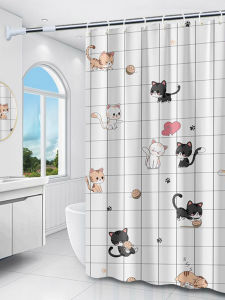 JIFANPAUL | Waterproof Mold-Resistant No-Drill Bathroom Curtain