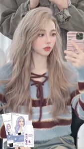 👍No Need To Bleach👍 Deep Purple Hair Color Without Bleaching And Free Set Of Hair Colouring Tools The Essence Of The Plant Extract Is Mild Without Hurting The Hair Portable Hair Dye Original Hair Dye Natural Milk Tea Brown/Hazelnut Gray Brown Hair Dye