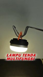 Lampu Tenda Charge LED Cahaya Terang Hook Carabiner Magnet