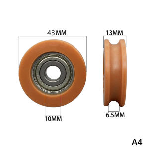 Drawer Sliding Door Diameter 23-43mm U-groove Nylon Round Pulley Ball Bearing Wheels Used For Door And Window Shower Pulley