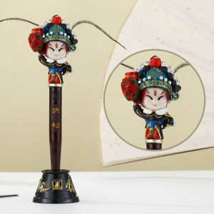 Peking Opera Mask Pen Unique Gift for Foreign Friends Souvenir Craft Speciality from Beijing Traditional Chinese Artifacts