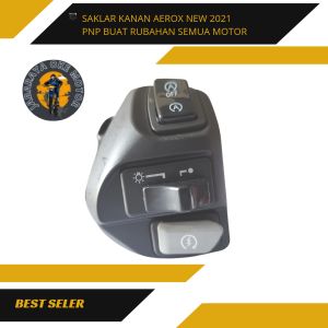 Saklar Kanan Aerox 155 Plus Tombol Dim 3 Titik Plus Tombol Hazard 1 Pasang