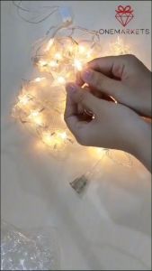 Lampu Natal LED Snowflake 3Meter 20lampu - Dekorasi Christmas LMP103