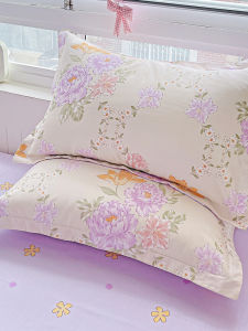 Pure Cotton Pillowcases Set of Two for Adults 48cmx74cm Home Use Single Pillow Core Cover Bedding Accessories Durable Cotton