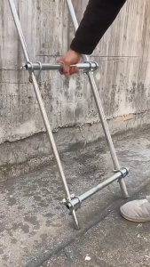 đai chữ u thép mạ nối ống Chốt khóa chữ U giúp lắp đặt nhanh chóng U Kép Chốt khóa chữ U kết nối cố định vật liệu lắp đặt nhanh chóng phi