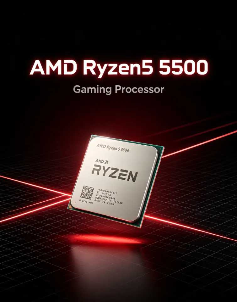 AMD | AMD Ryzen 5 R5 5500 Gaming CPU 6-Core 12-Thread 3.6GHz 4.2
