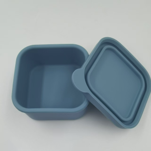 Khuôn Làm Đá Viên Silicon Mềm Có Nắp Hộp Đựng Nước Sốt Chống Rò Rỉ Hộp Đựng Thực Phẩm Kín Cho Hộp Bento Của Trẻ Em Du Lịch Ngoài Trời
