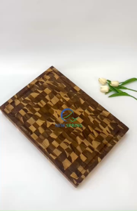 Thớt Gỗ Teak Tự Nhiên – Size Đại 52x36x6.4 cm | Thớt Gỗ Chặt Thái Cao Cấp Bền Bỉ Sang Trọng