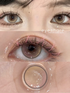 Eyeshare คอนแทคเลนส์ 1คู่ PRAGUE ซีรีส์ สีน้ำตาล สีเทา คอนแทคเลนส์สี ใช้งานได้ 1 ปี 14.2mm