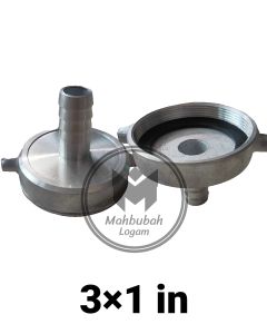 Soket Drat Nepel Alkon Soket Aluminium Mesin Pompa Air Irigasi Ukuran 3inci ×1inci