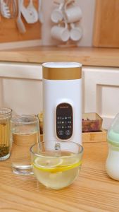 MODONG 650ml Portable Electric Kettle Travel Electric Hot Water Cup 316 Stainless Steel Heating Thermostatic Thermal Insulation Small Water Bottle