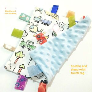 Soothing Baby Toy Label Bean Bunny Plush Puppet Initial Calm Little Rabbit Soft Cloth Doll for Infants And Toddlers Boys And Girls