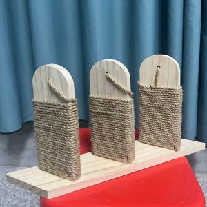 Wall-Mounted Cat Climbing Frame Wall Type Non-Covering Cat Stairs Wall Cat Scratch Trees Solid Wood Cat Nest All Year Round Neutral