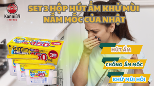 SET 3 HỘP HÚT ẨM KHỬ MÙI NẤM MỐC CỦA NHẬT (450ML)