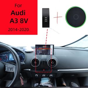 For Audi A3 8V 2014-2020 2016 2017 Magnetic Phone Holder Wireless Charging Special Fixed Bracket Base MagSafe Mount Accessoires
