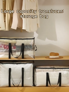 BIG BAG Beg Toto Berzip Transparent Storage Bag Quilt Storage Bag Pillow Bag Mattress Bag Comforter Storage Bag Beg Baju