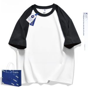 เสื้อยืดคอกลมแขนสั้นผ้าฝ้ายแท้พิมพ์ลาย NASA Den สไตล์วิทยาศาสตร์การบินสำหรับทั้งชายและหญิง ทรงหลวม ฤดูใบไม้ผลิและฤดูร้อน