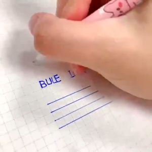 0.5mm 1PC Cute Gel Pen Erasable Pen Blue Ink Cartoon Student Magic Eraser School Supplies Stationery