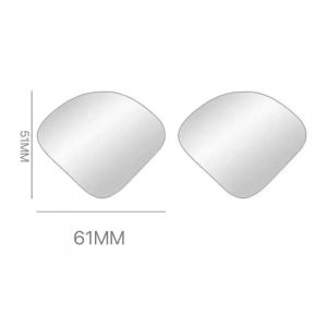 2pcs Adjustable Car Rearview Mirrors HD Frameless Blind Spot Mirror Wide-angle Rearview Auxiliary Mirrors