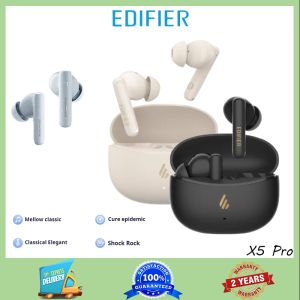 Edifier - X5 Pro Wireless Earphones with Bluetooth TWS Audio Device with Active noise Cancellation Waterproof IP55 Game Mode fast Charging