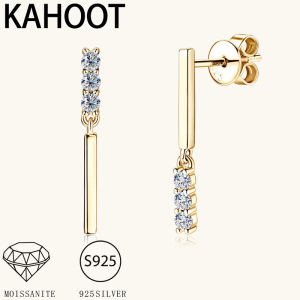 925 Silver Moissanite Earrings Simple Shiny Fashion Jewelry Earrings Suitable for Valentines Day Party Wedding Daily Wear