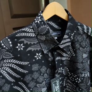 Baju Kemeja Batik Pria Jumbo Lengan Panjang Cowok Big Size Premium Oversize