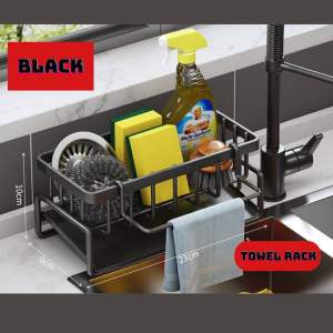 🇸🇬SG Ready Stock🇸🇬 Transparent Kitchen Sink Soap Sponge Washing Accessories Rack Holder Drainage