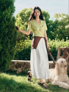 SEIFINI | Airy Balloon Skirt Slim Fitting Concealing High Waisted Drawstring Half Skirt