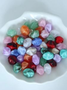 20pcs/lot Irregular Acrylic Beads Two-tone Cloud Beads Loose Beads For Jewelry Making DIY Necklace Bracelet Decor Accessories