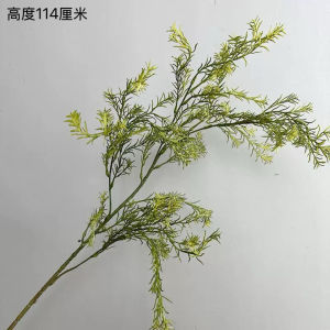 Home Decor Wedding Props Simulation Gold Willow Grass Pot Landscape Mint Green Fish Grass Chinese New Style Floral Decoration