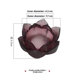 HENANSHENGZHONG | Home Buddha Seven Offerings Long-burning Lotus Light Glass Made