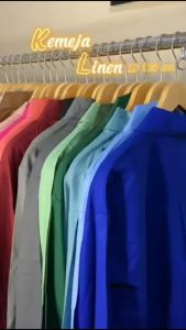 Kemeja Wanita Oversize LD 120 Olivia Summer Shirt Linen Premium Quality