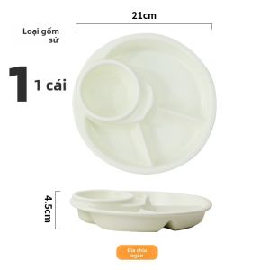Đĩa Sứ Phân Chia Phần Ăn Giảm Cân