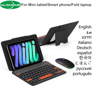 Foldable Wireless Bluetooth Keyboard Rechargeable Folding Portable Keyboard For Phone Ultra Fold Windows Android IOS with Mouse