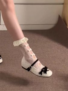 ZHENMO | French Style Elevating Polka Dot Ballet Mary Jane Flats for Women