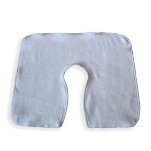 Solid Color U-Shaped Microfiber Towel Set - Soft & Absorbent for Beauty & Massage Use