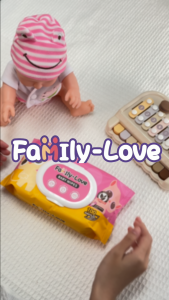 Sweet Delights Scent Baby Wipes 100 Sheets Wet Wipes for Baby Soft & Moist Alcohol-Free 1 Pack | Family-Love