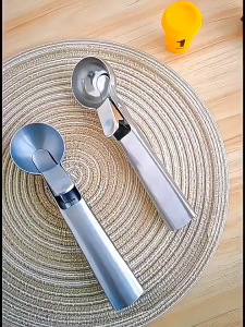 Multi Purpose 6cm Stainless Steel Ice Cream Scoop Cookie Dough Fruit Melon Baller Sudu Ais Krim Serbaguna Keluli不锈钢雪糕勺
