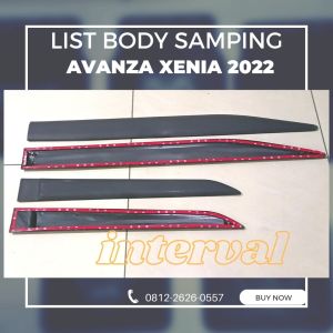 List Body Pintu Samping Mobil Avanza Xenia 2022 Lis Body Pintu Hitam